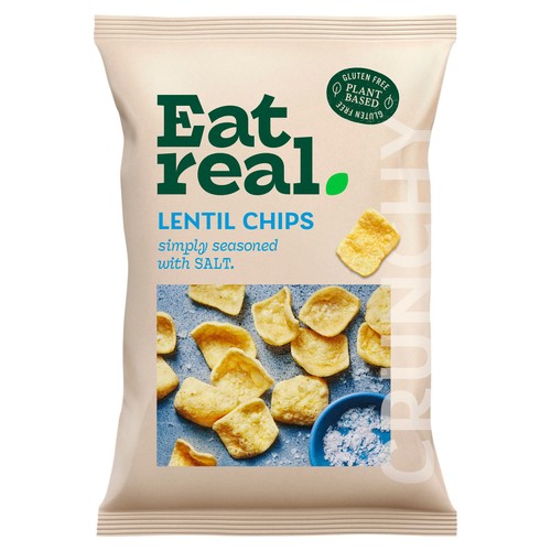 Eat Real Sea Salt Lentil Chips  thumbnail 2