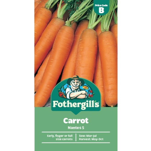 Mr Fothergills Carrot Nantes 5 Seeds
