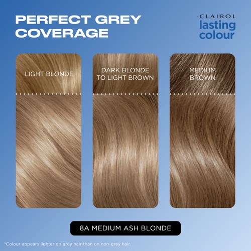 Clairol Lasting Colour Permanent Hair Dye 8a Medium Ash Blonde thumbnail 2