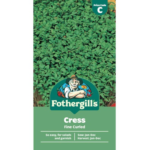 Mr Fothergills Cress Fine Curled Seeds