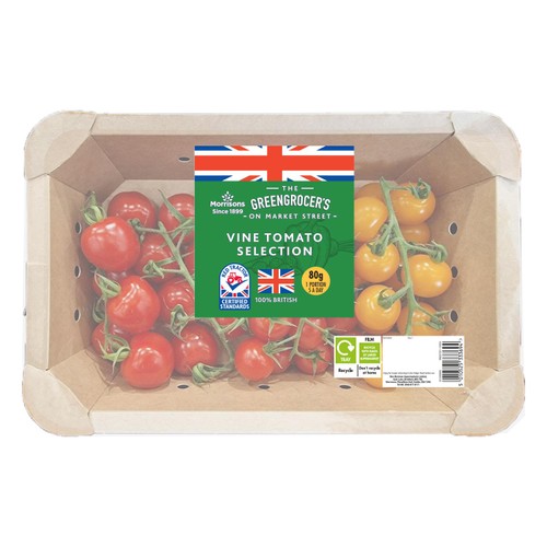 Morrisons British Vine Tomato Selection Box 750g