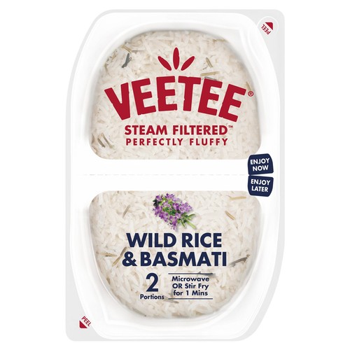 Veetee Heat & Eat Basmati & Wild Rice Pots 2 X 125g