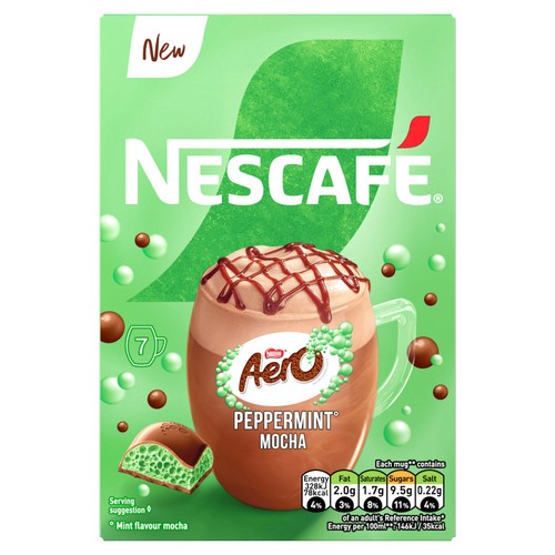Nescafe Aero Peppermint Mocha Coffee 7x133g Sachets thumbnail 2