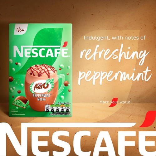 Nescafe Aero Peppermint Mocha Coffee 7x133g Sachets thumbnail 5