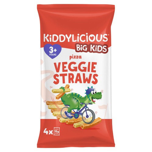Kiddylicious Pizza Flavoured Veggie Straws Kids Snacks