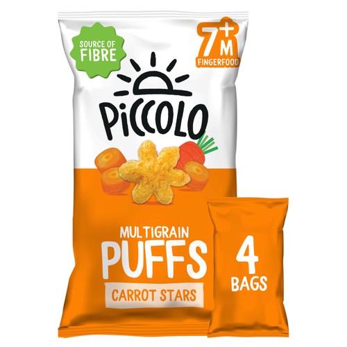 Piccolo Organic Baby Snack Carrot Stars Multipack 7 months+