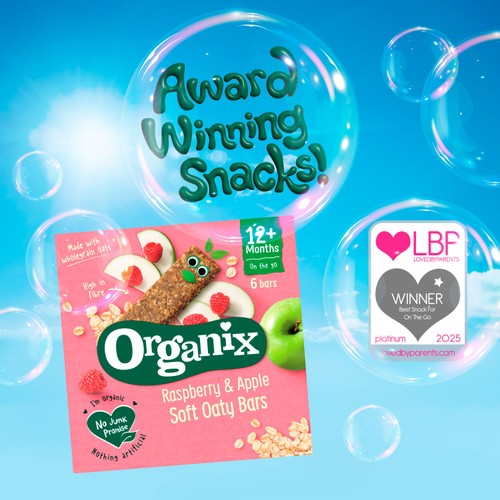 Organix Blackcurrant Oaty Bars Organic Toddler Snacks Multipack 6x23g thumbnail 6