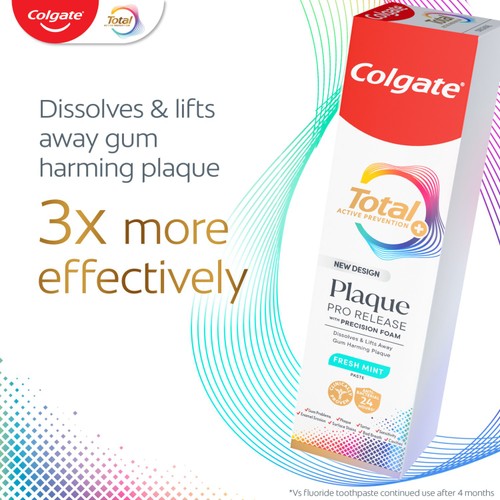 Colgate Total Plaque Pro Release Whitening Toothpaste  thumbnail 3
