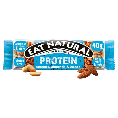 Protein Peanuts, Almonds & Cocoa Fruit & Nut Bars 40g