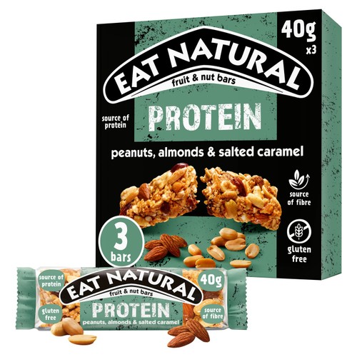 Eat Natural Protein Packed Salted Caramel & Peanuts Bars