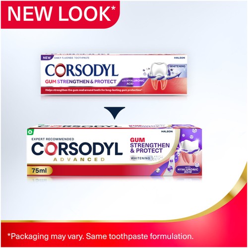 Corsodyl Gum Strengthen & Protect Whitening Toothpaste, 75ml thumbnail 2