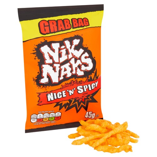 Nik Naks Nice 'N' Spicy Crisps 45g thumbnail 2