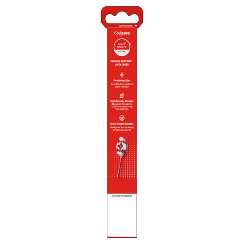 Colgate Max White Ultra Manual Soft Toothbrush thumbnail 3
