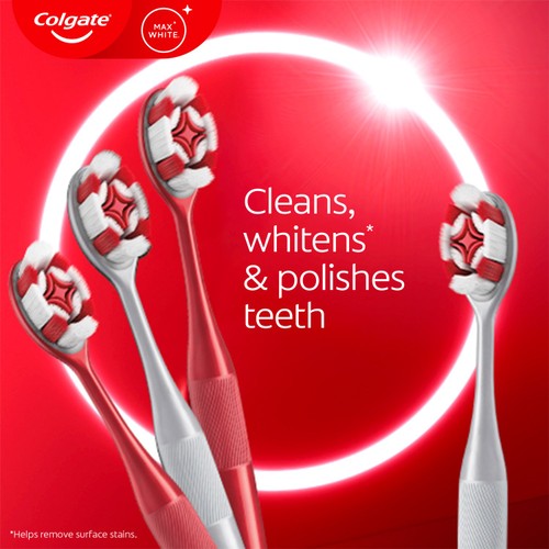 Colgate Max White Ultra Manual Soft Toothbrush thumbnail 4