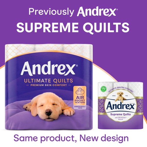 Andrex Ultimate Quilts Toilet Tissue 24 Rolls thumbnail 5