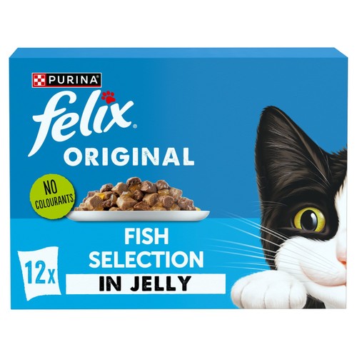 Felix Original Fish Selection in Jelly Wet Cat Food