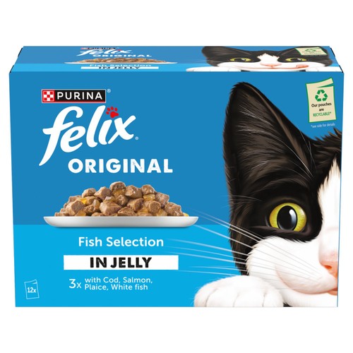 Felix Original Fish Selection In Jelly Wet Cat Food thumbnail 2