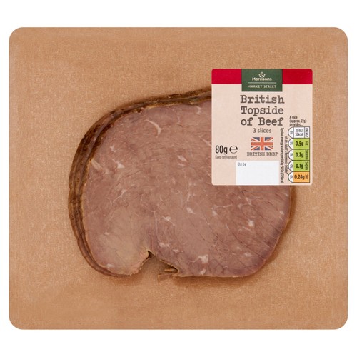 Market Street Deli British Topside Of Beef 80g
