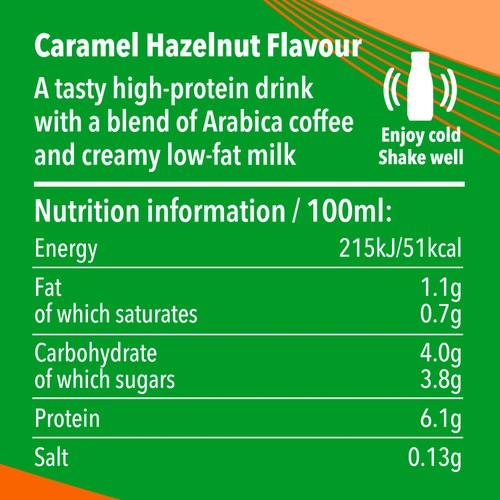 Starbucks Protein Drink With Coffee Caramel Hazelnut Flavour thumbnail 3