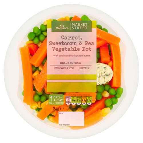 Morrisons Carrot Sweetcorn & Peas Layered Vegetables