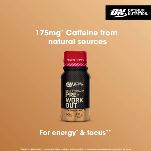 Optimum Nutrition Pre Workout Shot Mixed Berry thumbnail 4