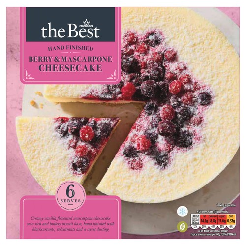 Morrisons The Best Mascarpone & Berry Cheesecake  thumbnail 2