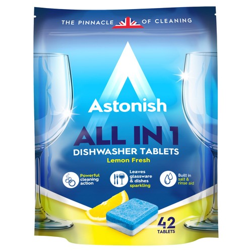 Astonish All in 1 Dishwasher Tablets Lemon Fresh thumbnail 2