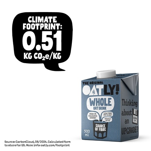 Oatly Oat Drink Whole Chilled 500ml thumbnail 2