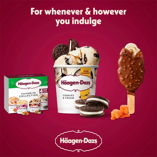 Haagen Dazs Cookies & Cream Ice Cream thumbnail 3
