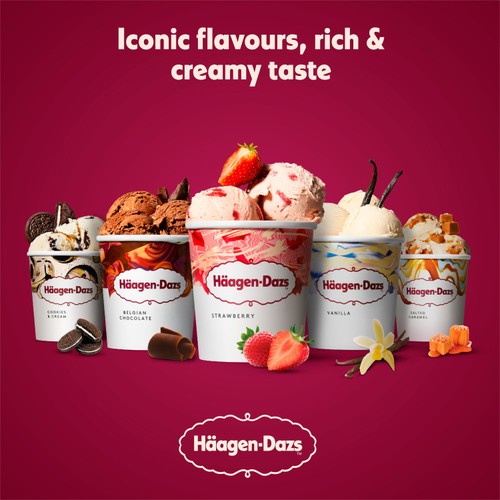 Haagen Dazs Cookies & Cream Ice Cream thumbnail 4