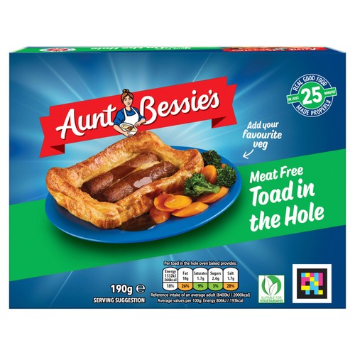 Aunt Bessie's Vegetarian Toad in the Hole Ready Meal 190g  thumbnail 2