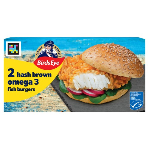 Birds Eye 2 Crispy Hash Brown Fish Burgers