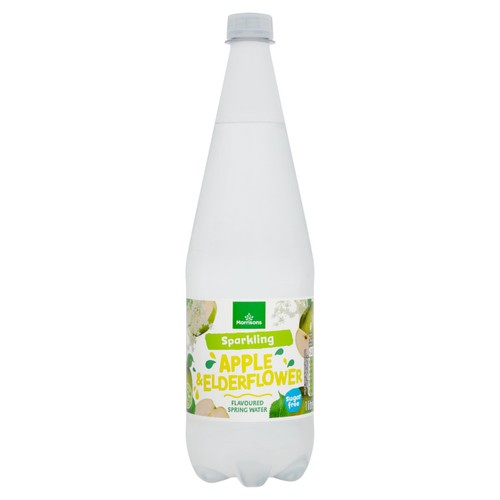 Morrisons Sparkling Apple & Elderflower No Added Sugar Spring Water