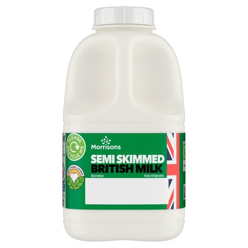 Morrisons Semi Skimmed British Milk 1 Pint thumbnail 2