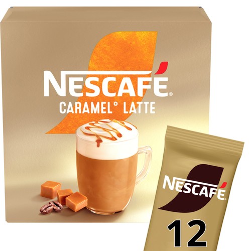Nescafe Caramel Latte Instant Coffee 12 x 17g Sachets