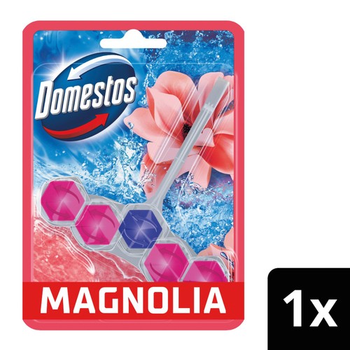 Domestos Power 5 Toilet Rim Block Magnolia 50g