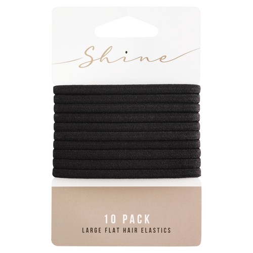 Shine Large Flat Hair Elastics