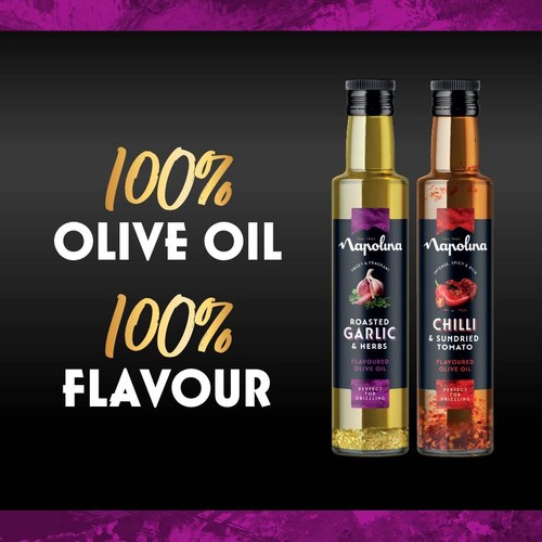 Napolina Roasted Garlic & Herbs Olive Oil  thumbnail 3
