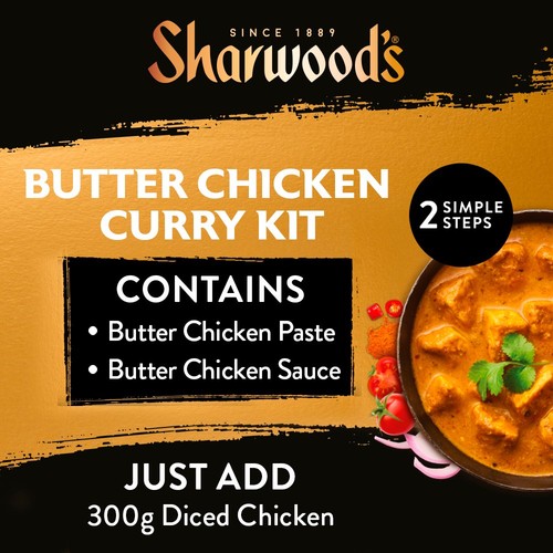 Sharwood's Indian Butter Chicken Curry Sauce Meal Kit 280g thumbnail 3
