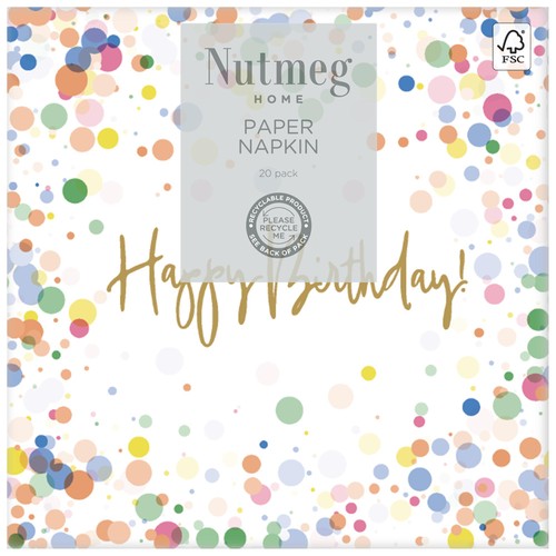 Nutmeg Home Bubbles Napkins 20 pack