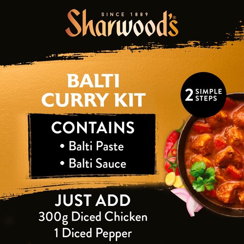 Sharwood's Indian Balti Curry Sauce Meal Kit 280g thumbnail 3