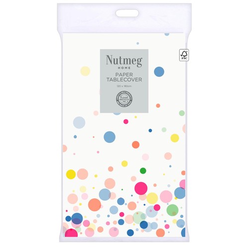 Nutmeg Home Bubbles Table Cover 120 x 180cm