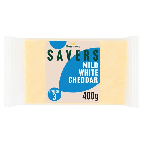 Morrisons Savers Mild White Cheddar 400g