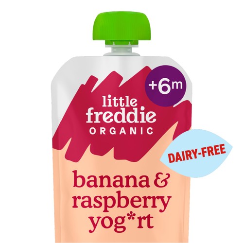 Little Freddie Organic Banana & Raspberry Dairy Free Yoghurt