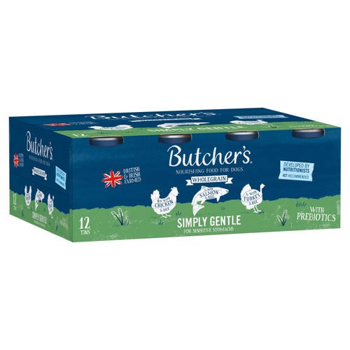 Butcher's Wholegrain Simply Gentle Dog Food Tins 12x390g