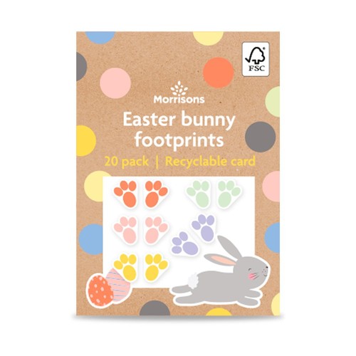 Morrisons Easter Bunny Footprints 20 Pack