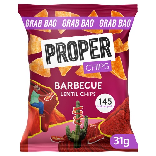 Properchips Barbeque Lentil Chips  thumbnail 2