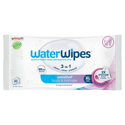 WaterWipes Adult Care Incontinence Sensitive Wipes 30 pack