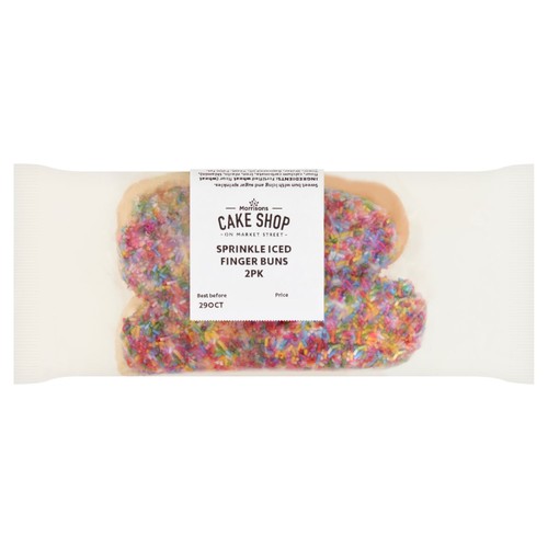Market Street Sprinkle Iced Finger Buns 2 Pack