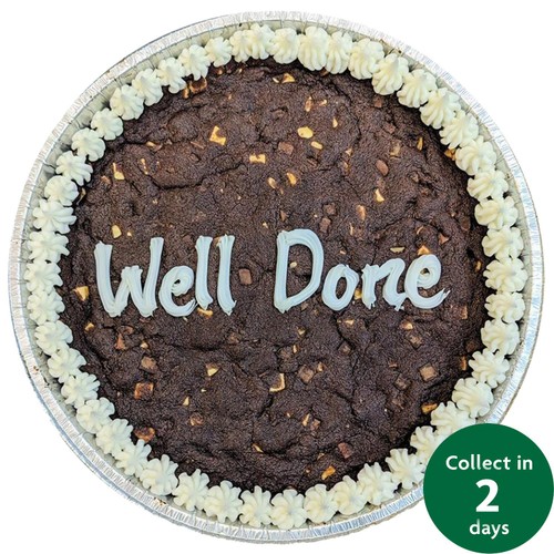 Giant 10" Triple Chocolate Cookie Well Done (Serves 10) FTO